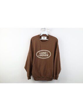 Vintage Y2K Pacsun Land Rover Car Mens XS Faded Spell Out Crewneck Sweatshirt